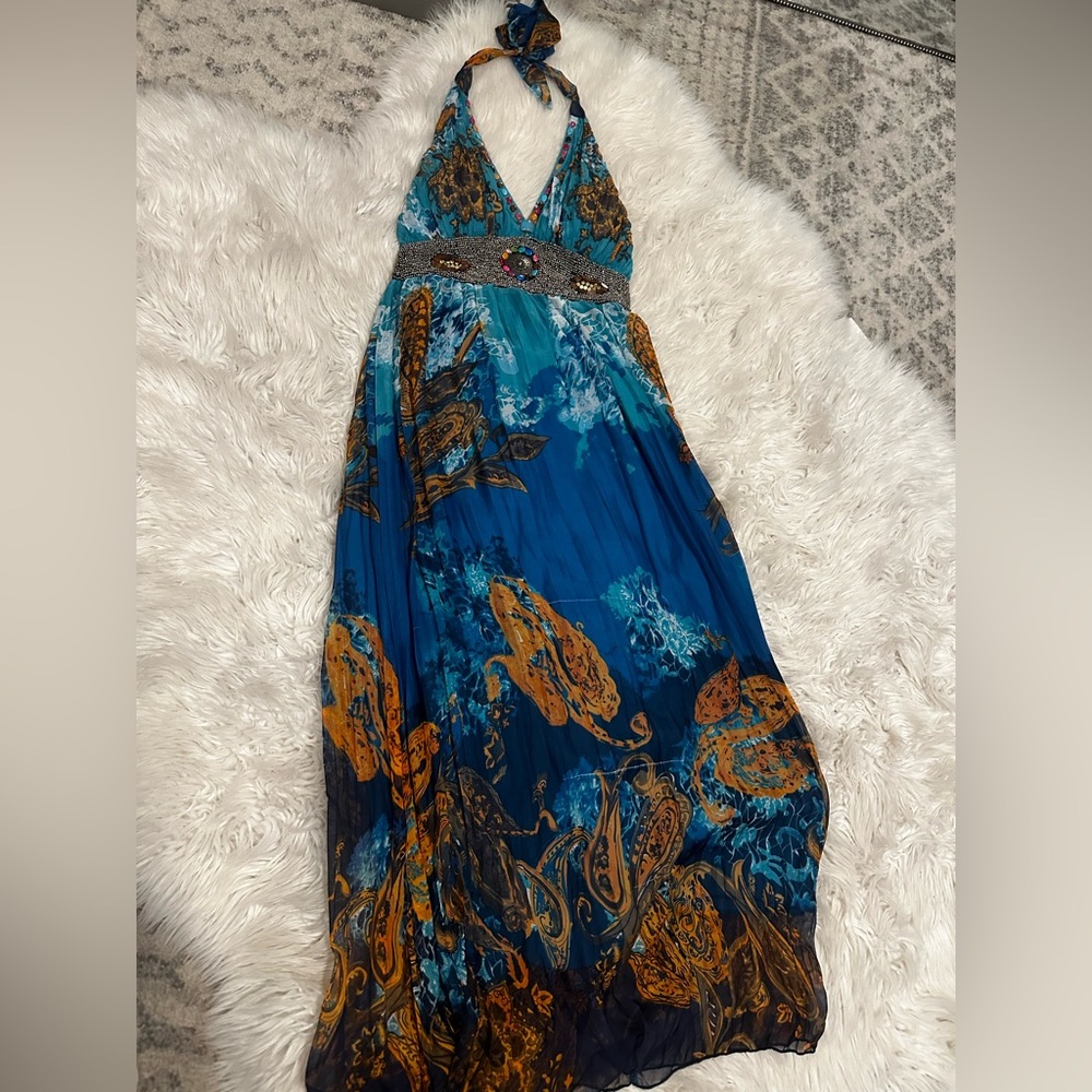 Boho Halter Maxi Dress